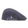 Men's Cotton Alphabet Embroidered Beret Summer Outdoor Sun Hat Cap Front Hat
