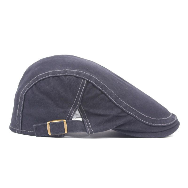 Men's Cotton Alphabet Embroidered Beret Summer Outdoor Sun Hat Cap Front Hat