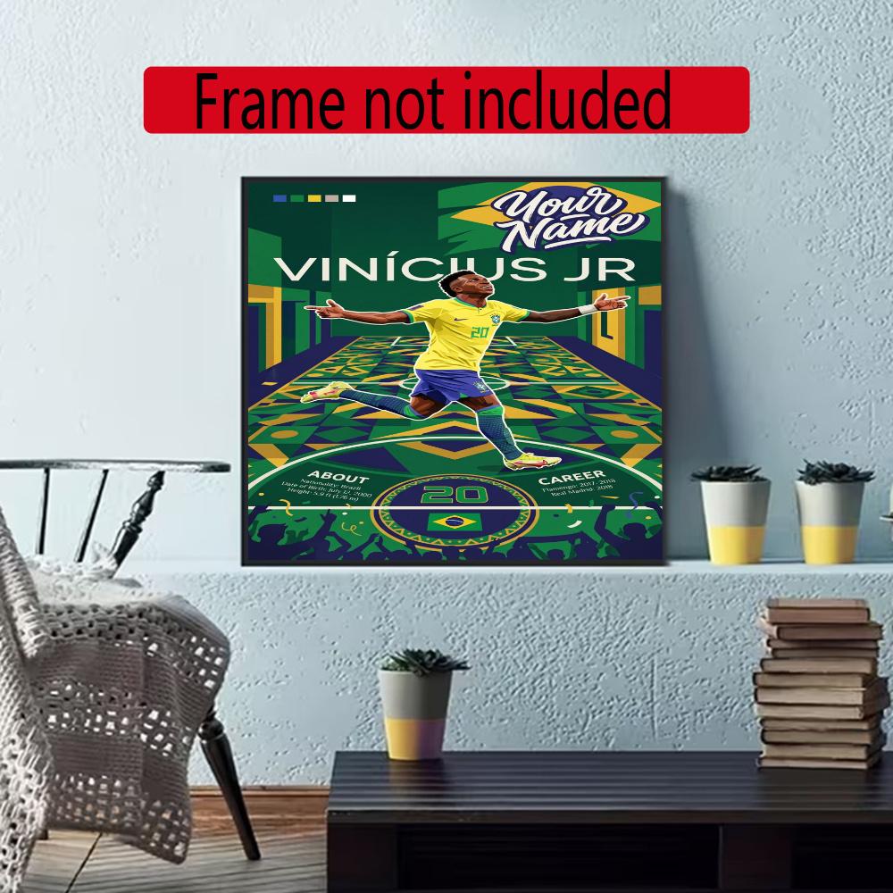 Vinicius Customize Your Name Diamond Painting Round Diamond Diy Frameless Holiday Artwork Suitable For Home Office Wall Decoration