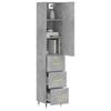 VidaXL Highboard Concrete Grey 34.5x34x180 Cm Engineered Wood 3198837