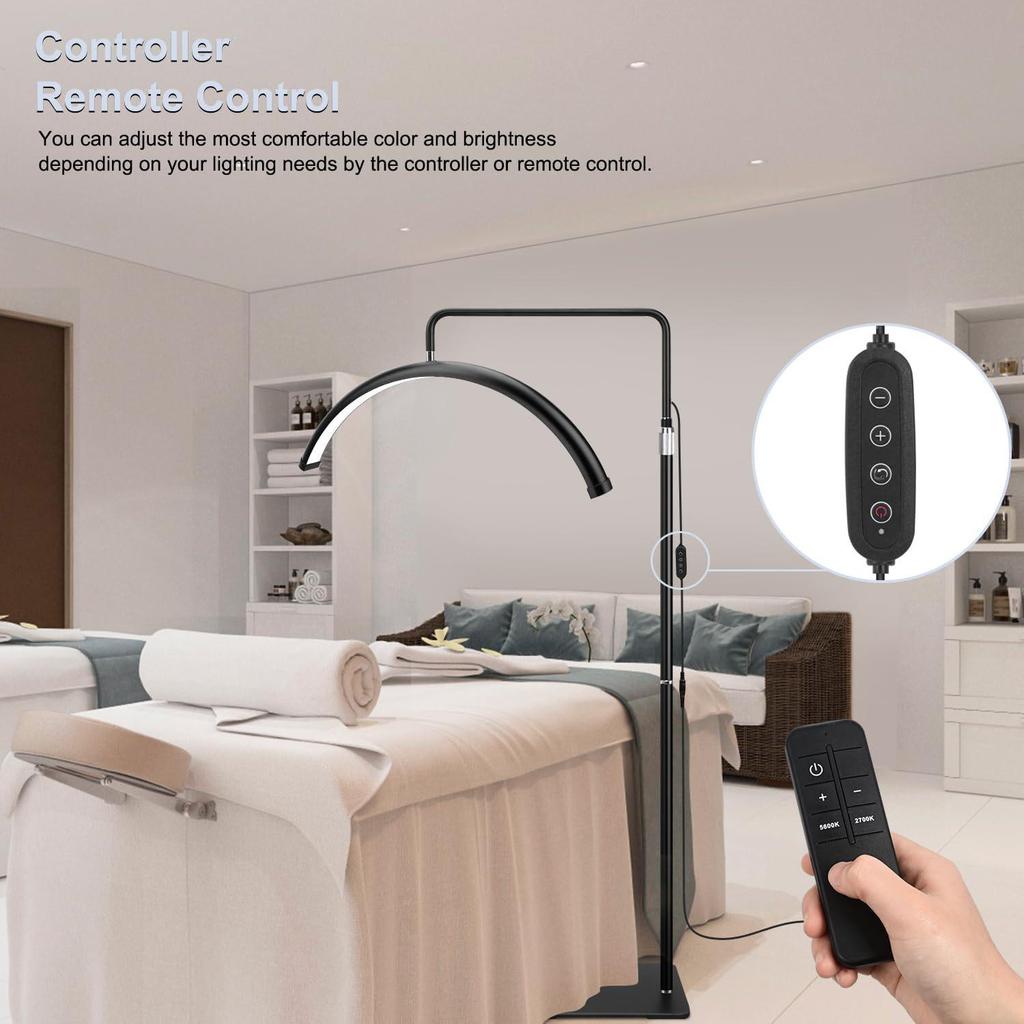 Багатокутна beauty-підлогова лампа для салону: Освітлення для вій, манікюру, тату, брів та обличчя