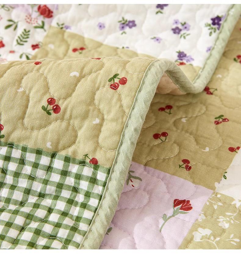 New Style Sofa Cushion Pastoral Style Pure Cotton Fabric Seat Cushion Sofa Cover Back Towel Cover Cloth Cushion