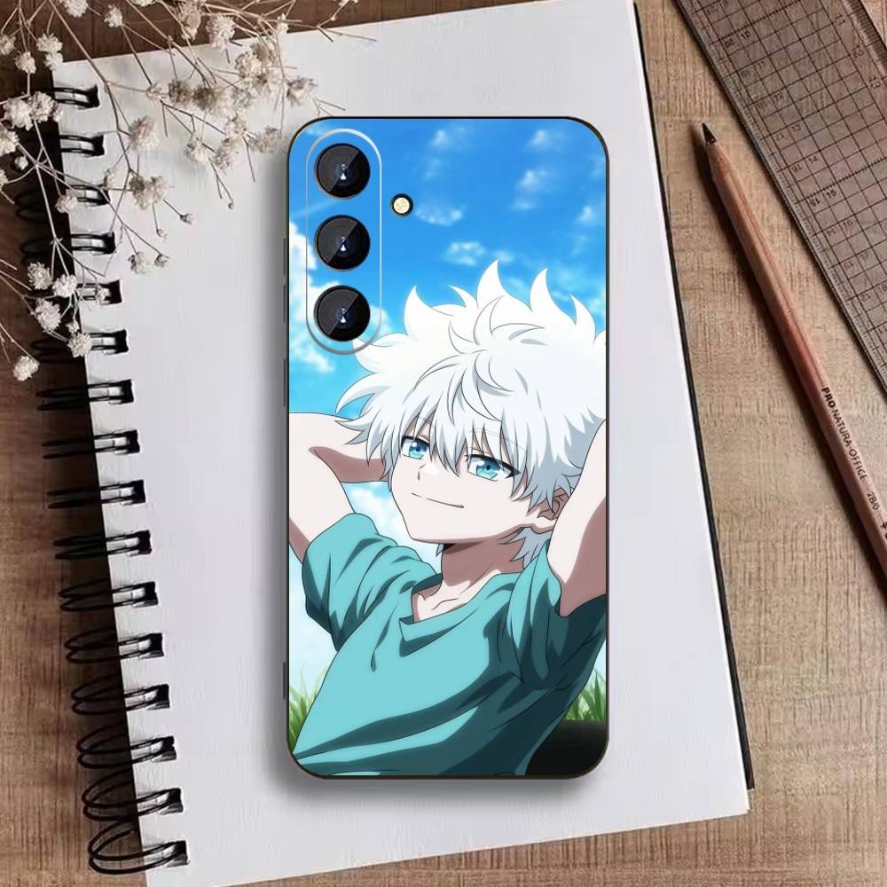 W-Killua Zoldyck H-Hunter X Hunter Phone Case For Samsung Galaxy A73,A21s,A22,A31,A52,A53,A71,A41Soft Black Shell