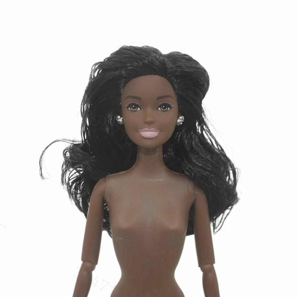 30cm Black African Doll Black Skin Men And Women Couple Models New Naked African Doll Joint Movable Girls Play House Toys