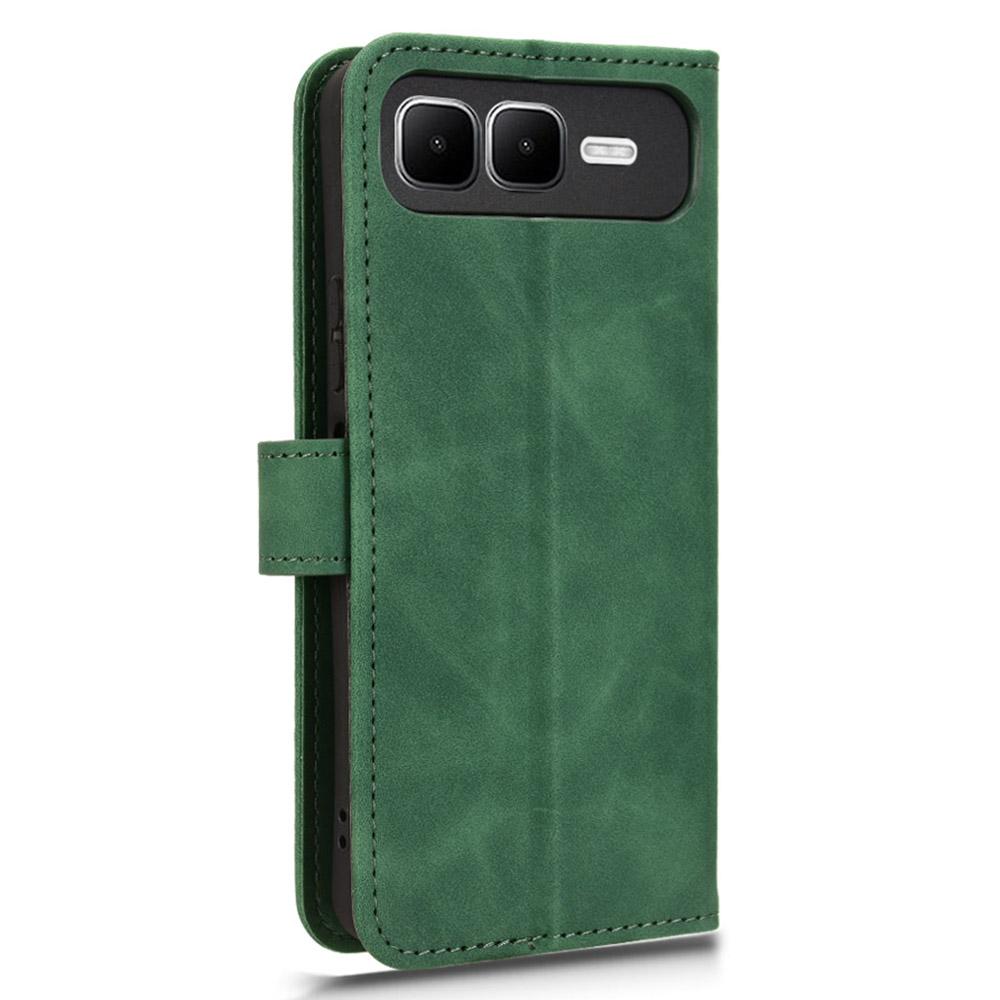 For Infinix Smart 10 Plus Leather Case Skin Feel Anti Drop Wallet Flip Phone Cover