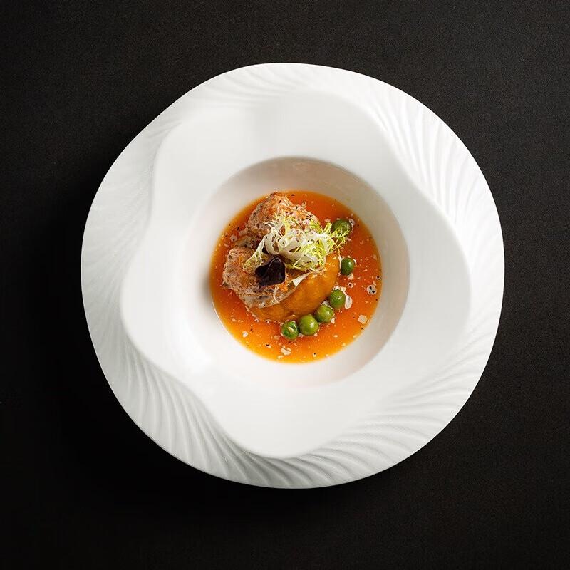 Deou Xingguang Modern Ceramic Deep Rimmed Plate