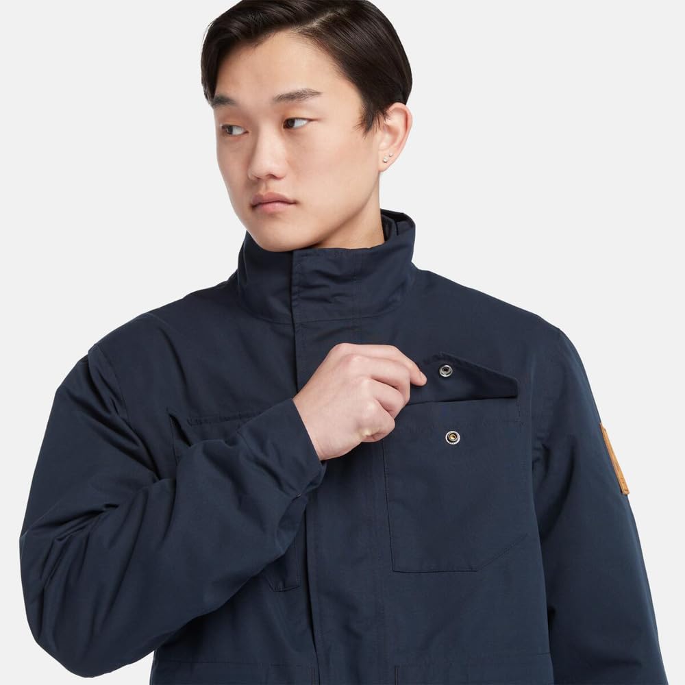 Timberland Men's Water-Resistant 3-in-1 Field Jacket, Dark SAPPHIRE, Size M (TB0A2H9M4331)