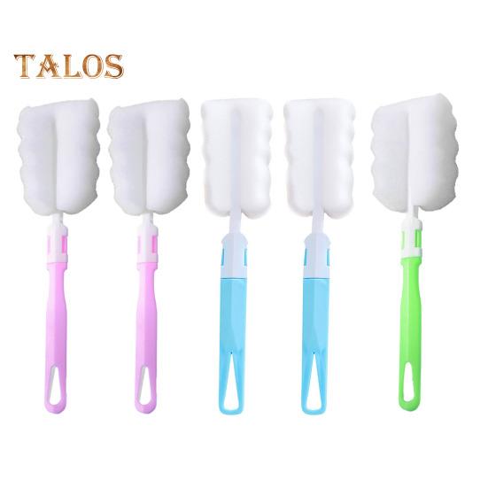 

5 шт. Щетка для бутылок, губка для чистки чашек, съемная длинная ручка, портативная щетка для чистки чашек, стаканов, бутылок с водой разноцветный