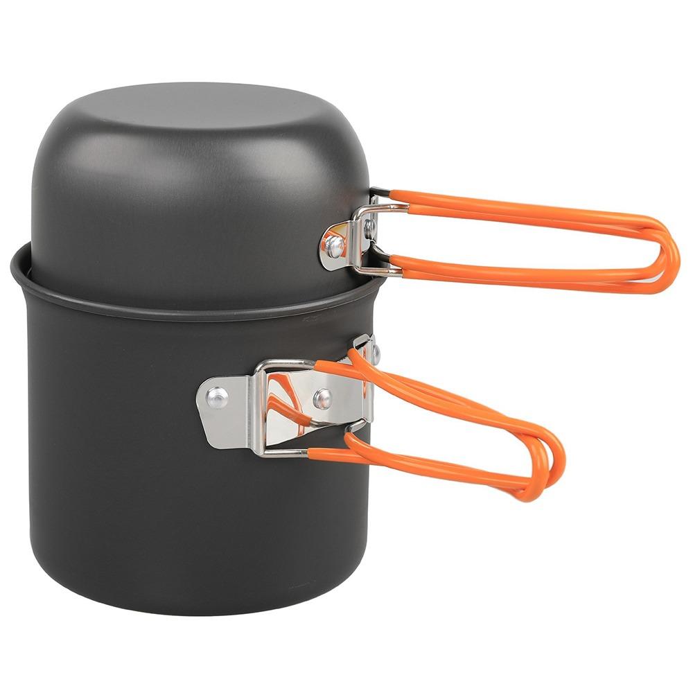 

Твердый Алюминиевый Сплав Материал Посуда для Кемпинга Легкая Посуда для Отдыха на Природе Пеший Туризм оранжевый