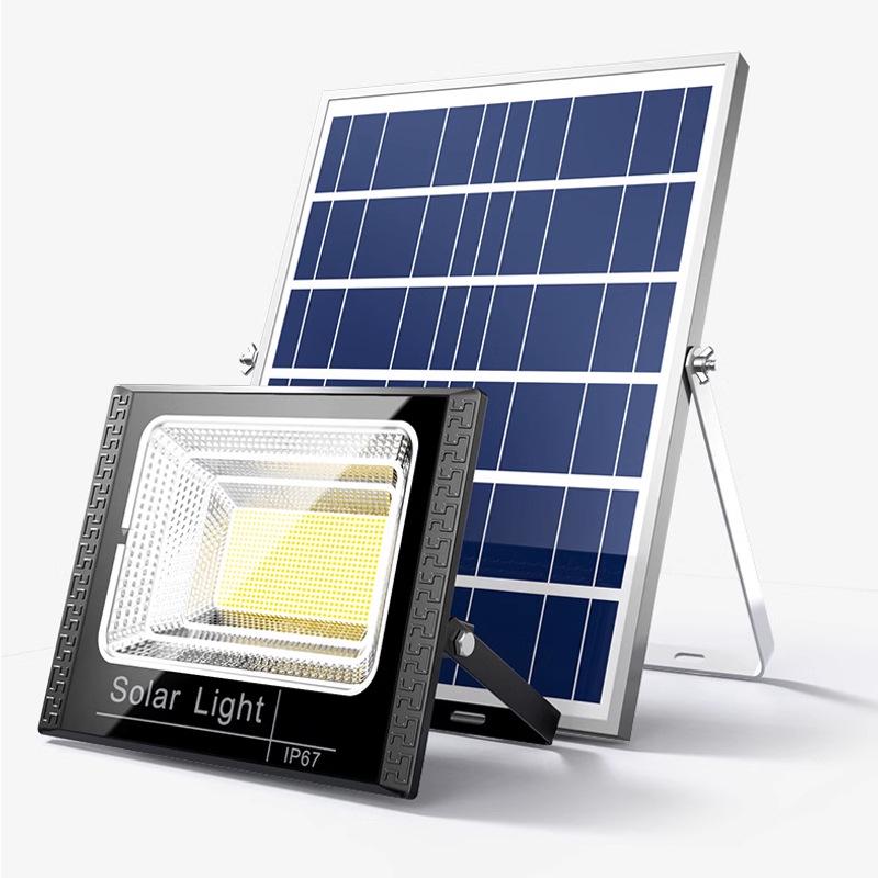 Automatic Solar Courtyard Floodlight: Dual-Head Design for Outdoor and Street Lighting