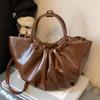 New Women's Folded Bucket Bag Mini Crossbody Basket Bag Commuter Versatile Polyester Canvas Bag For Daily Outfits