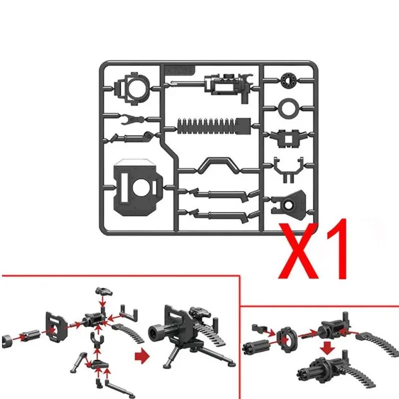 Building Blocks Weapons Accessory Soldier Digital Gift Ninja Sword Mortar Cannon Missile Launcher RPG Toys Mini Brick X006