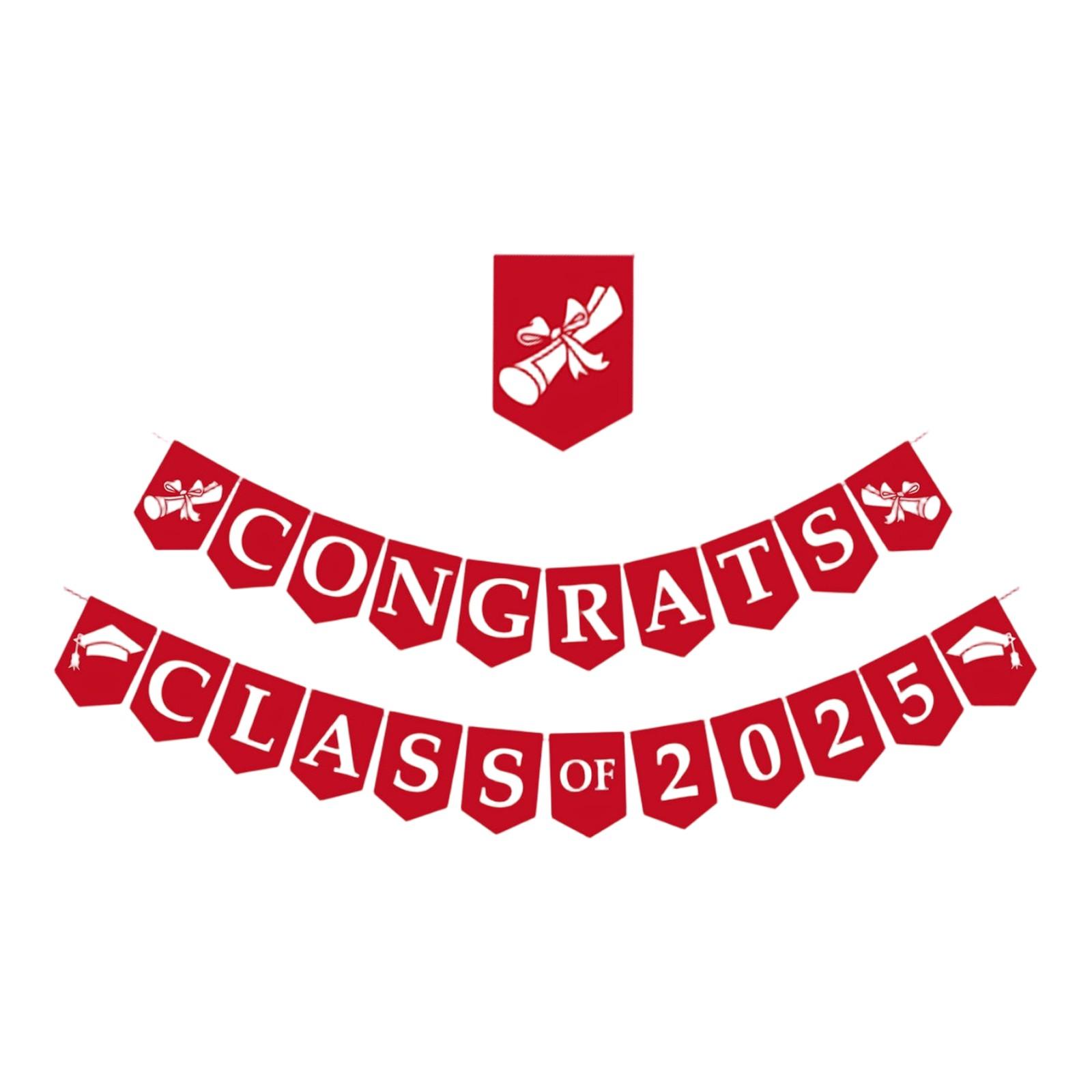 

Выпускной сезон флаг вечеринка украшение макет сцены, атмосфера баннер One Size красный