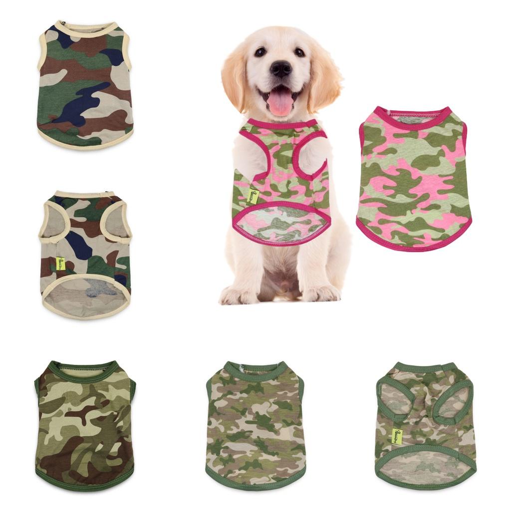 High-quality Drooling Dog Camo Pet Clothing In Cotton Material Available In Multiple Colors
