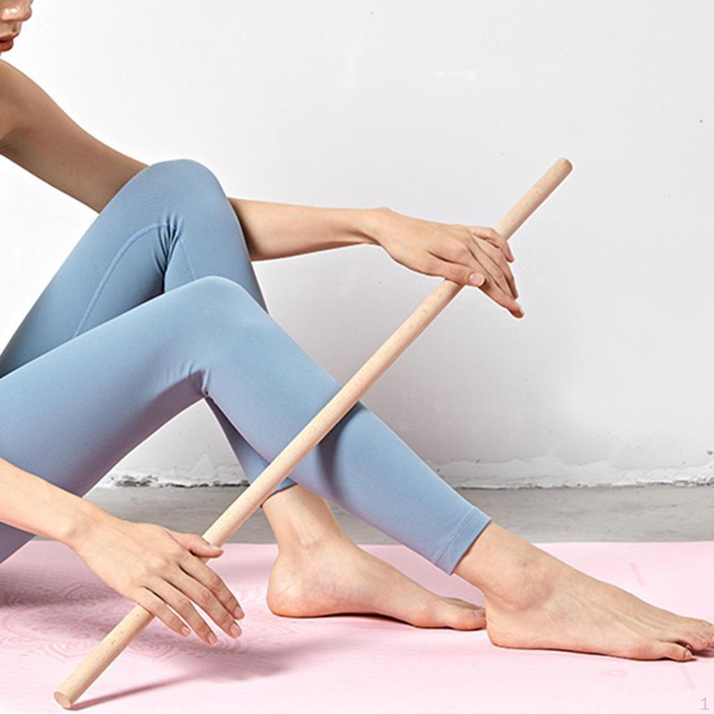 Holz Yoga Stock Offene Schulter Stange für Körperformung Pranayama Verschönerung
