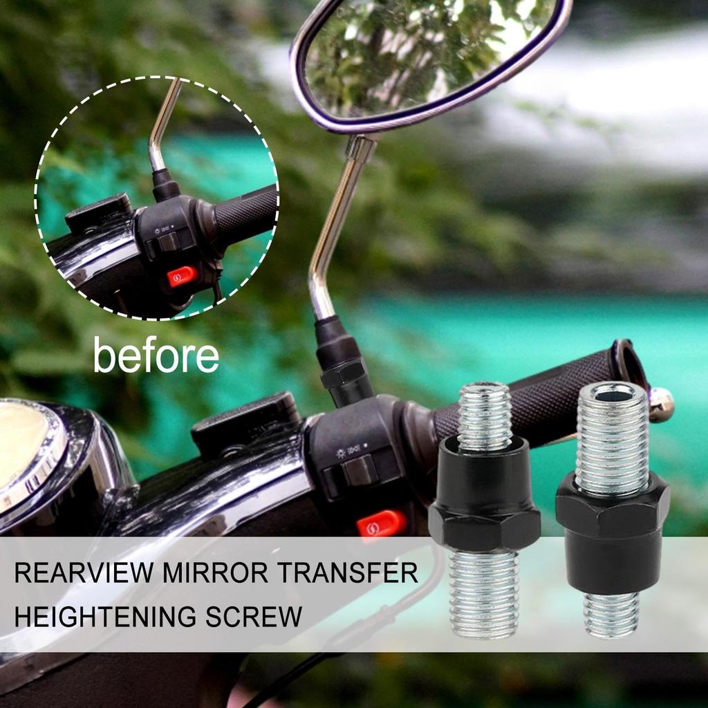 Motorcycle Rearview Mirror Screws, Transfer Reinforced Double Head Fixing Screws, Motorcycle Accessories Rearview Mirror