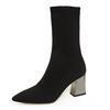 Fashion New Spring Autumn Ankle Boot Booties Female Sexy Sock Boots Knitting Stretch Boots High Heels Women Fashion Shoes