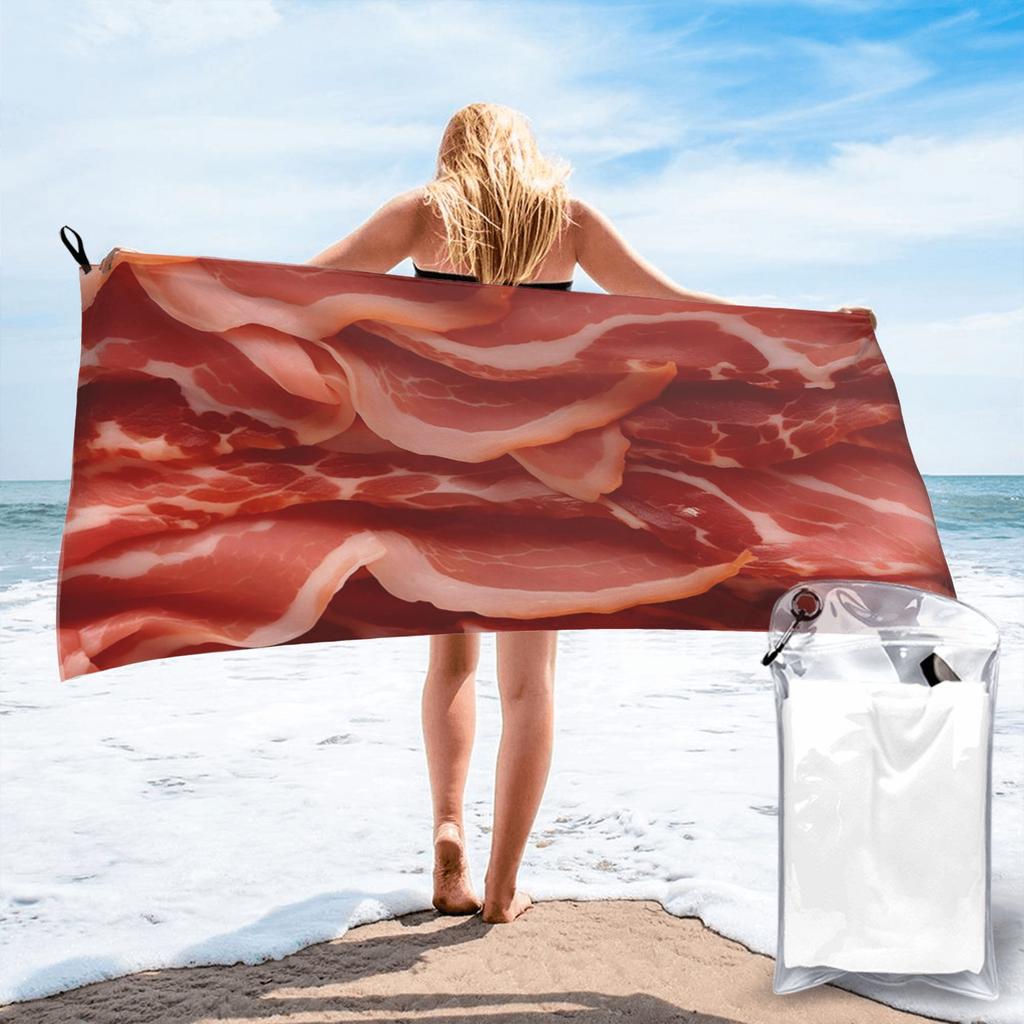 Jamon Jamon Jamon Style 1 Beach Towel Soft Microfiber Quick Dry Absorbent Quick Towels For Yoga