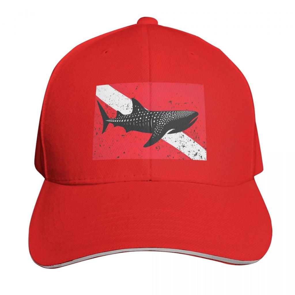 Scuba Diving Dive Flag And Shark Cap Fashion Casual Baseball Caps Adjustable Hat Hip Hop Summer Unisex Baseball Hats
