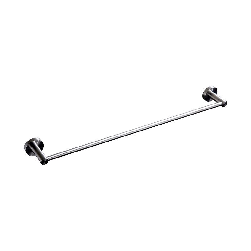 60 Series Model 304 Stainless Steel Wall-Mounted Towel Rack with Mirror Finish & Towel Ring