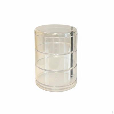 Rotating Acrylic Organizer Transparent Clear Makeup Holder Dustproof