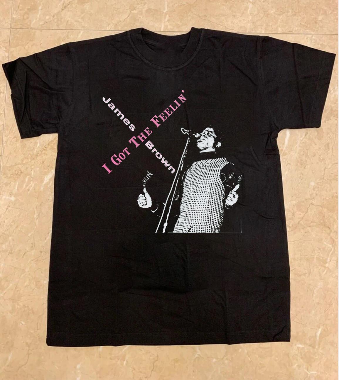 James Brown Black Cotton Shirt All size S-5XL Unisex TH114 L