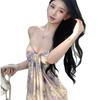 Fashion new suspender long skirt, beautiful fairy gas, holiday skirt, niche design sense, skirt women's clothing