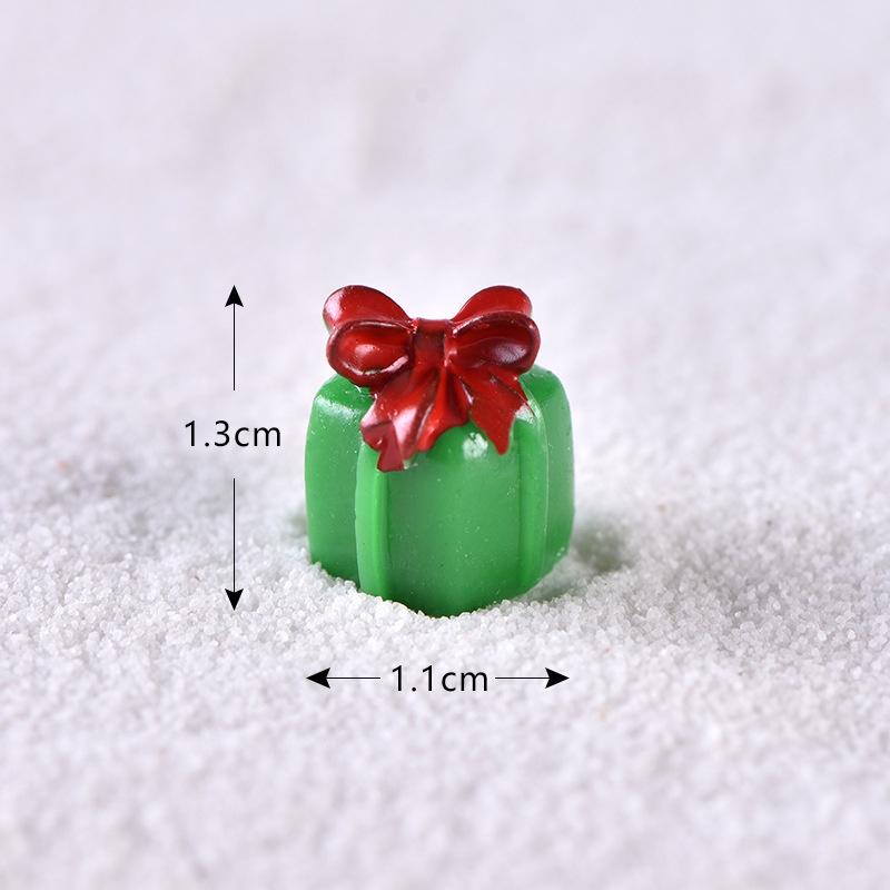 Santa Mini Christmas Claus Snowman Micro Landscape Miniatures Ornament Figurines