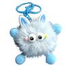 Cute Plush Fur Ball Keychain Unique Briquette Pendant Novelty Fluffy Keys Bag Charm Trendy Bag Accessory