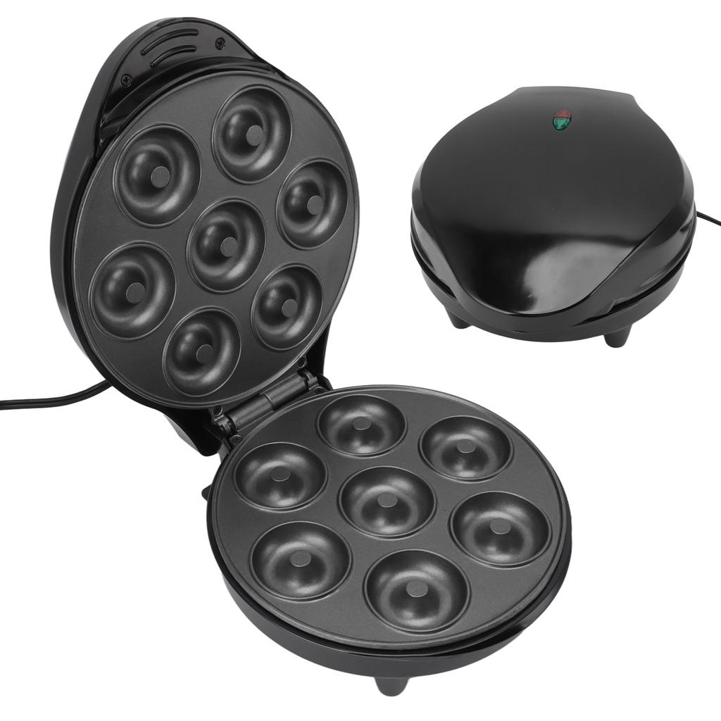 Stroj na výrobu koblih Vyrobí 7 koblih Vysoký výkon Mini stroj na koblihy na snídani Svačiny Dezerty