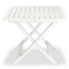 VidaXL Ensemble de bistro pliable 3 pcs Plastique Blanc