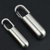 Key Ring Stainless Steel Travel Pill Case Medicine Pill Box Capsules Organizer Granule Storage Box