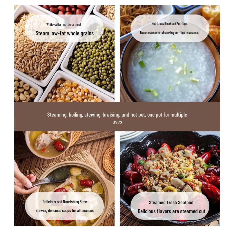 Meichu 304 Stainless Steel 30cm Soup Steamer Pot