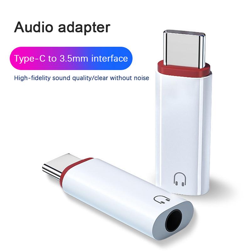 1Pcs 3.5Mm Female To Type C Male Adapter For Samsung Huawei Macbook 3.5Mm Wired Headset Converter