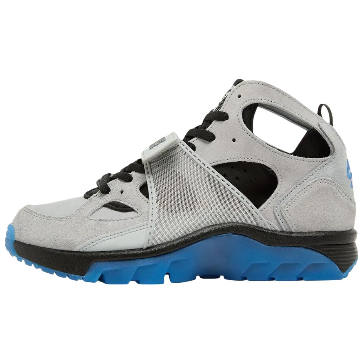 Nike Air Trainer Huarache Wolf Grey Star Blue Men Sneakers Black Metallic-Silver IH4469-012 44
