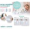 aiden and anay essentials wrap swaddle swaddle swaddle baby wrap swaddle [japanese genuine product set of 3 fairy tale flowers 100% cotton fairy tale