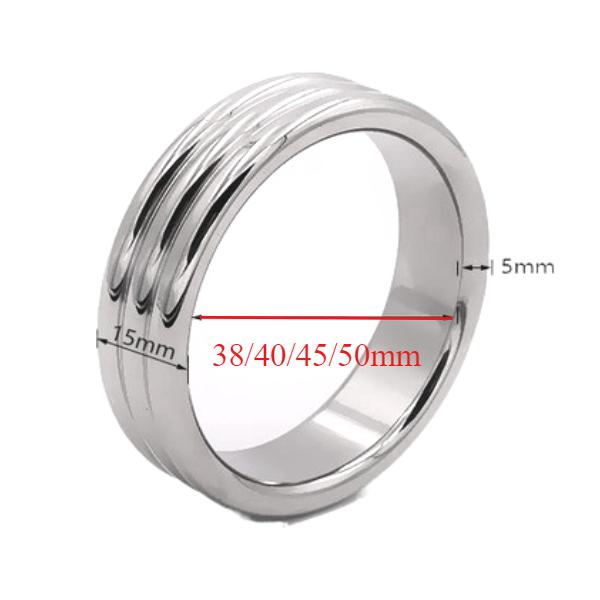 Men's Stainless Steel Love Penis Ring Plus Wide Thick