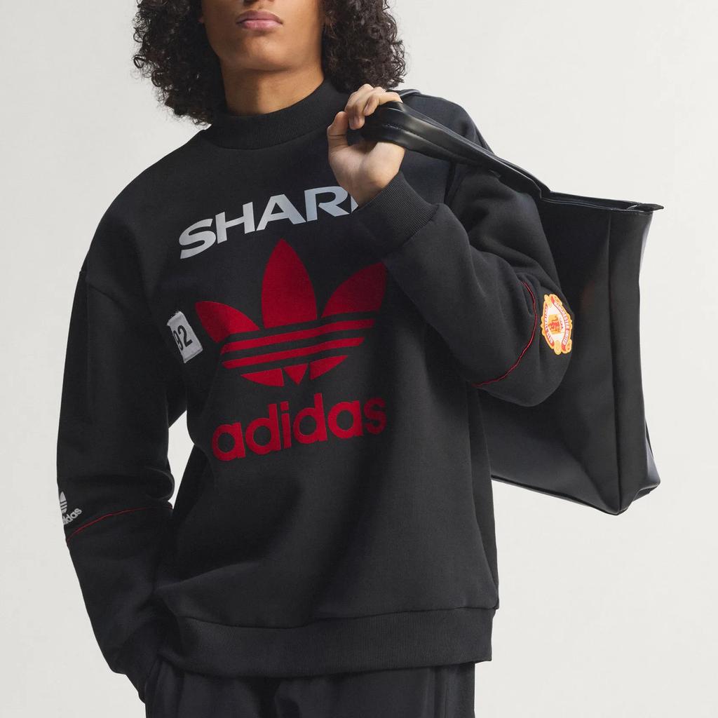Adidas Originals Manchester United Sweat 90 Crew Neck Sports Pullover Long Sleeve Sweatshirt Men sweatshirt KC6383