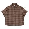 STREETRICH Camicie Rosse Mertra Uomo Donna Cotone Puro Casual Manica Corta Oversize Magliette Quotidiane