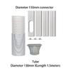 Condizionatore d'Aria Portatile Kit Finestra Kit Sfiato Finestra Condizionatore Universale Sigillo Scorrevole Regolabile Connettore Tubo Sfiato