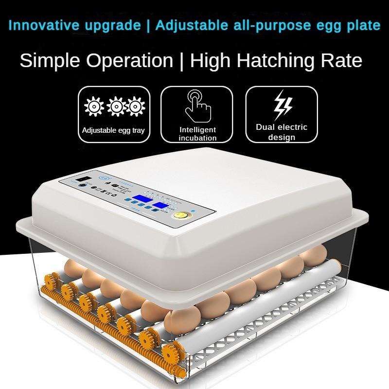 50W Fully Automatic One Click Mini Incubator Small Household Egg Hatcher Multifunctional Intelligent Incubator 53 * 24 * 48cm