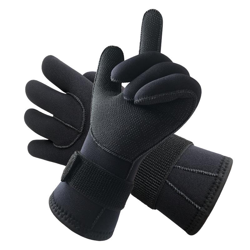 Men's Winter Diving and Fishing Gloves 3mm/5mm - Anti-slip, Anti-puncture, Wear-resistant, Warm, Cold-proof Scuba Wetsuit Gloves