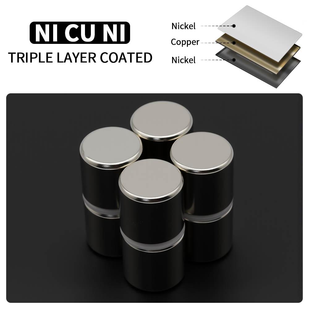 20x20mm Starker Neodym-Magnet N35 NdFeB Permanentmagnete Rund Superstarke Kühlschrankmagnete DIY