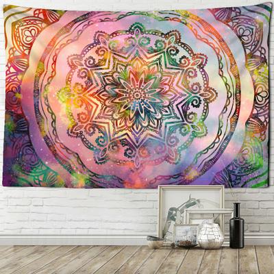 Colorful Starry Sky Mandala Tapestry Mural Bohemian Psychedelic Magic Art Home Decoration Background Cloth Room Decoration
