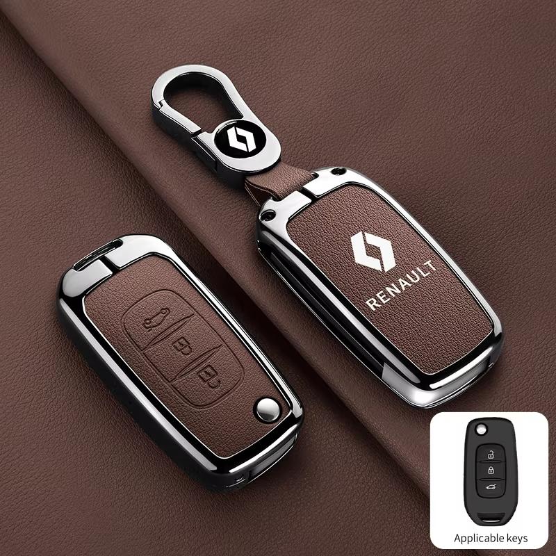 2026 Hot For Renault Hub Caps Car Key Case Cover Key Bag For Renault RS Scenic Clio Laguna 2 3 4 5 Kangoo Fluence Megane Trafic