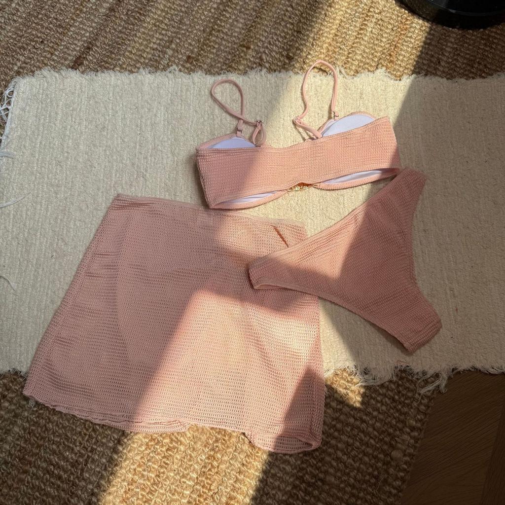 2026 Beach Vacation Three-piece Short Skirt Swimsuit Bikini