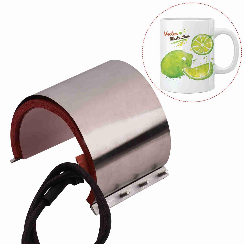 Tazza Stampa Riscaldante Attacco Trasferimento Termico Gel di Silice 11oz(12*23.5cm) 110V per Macchina Termopressa Trasferimento Sublimazione