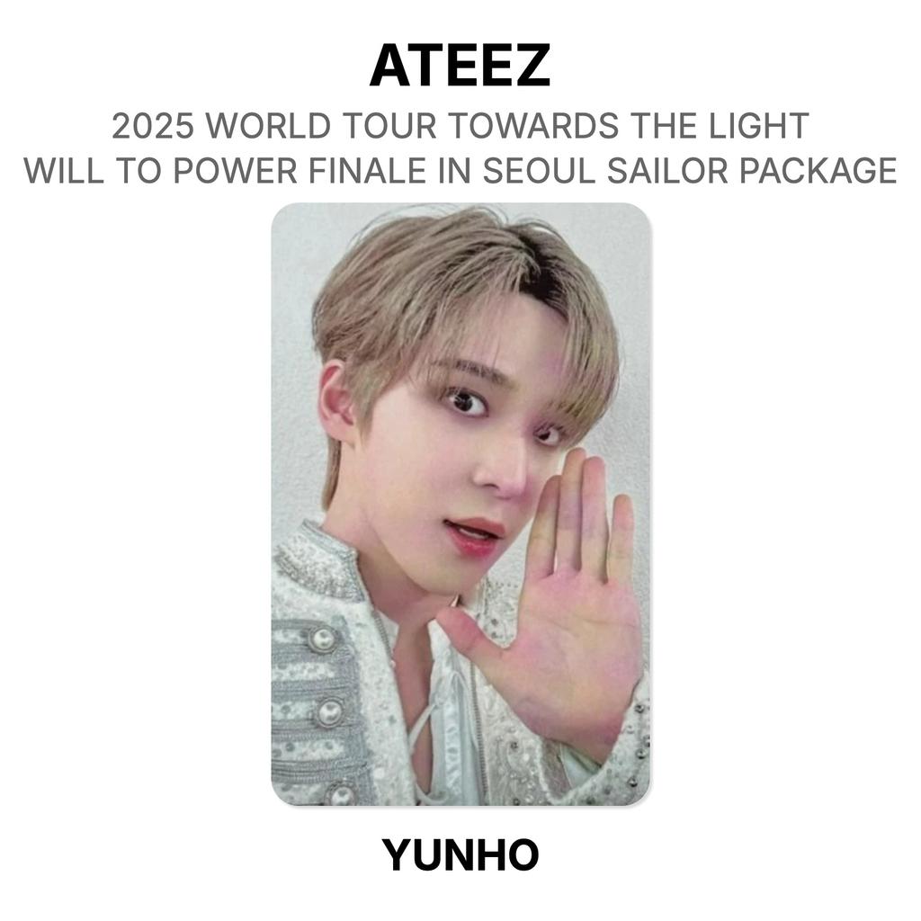 ATEEZ 2025 WERELDTOUR NAAR HET LICHT : WILL TO POWER FINALE IN SEOUL SAILOR PAKKET Officiële Fotokaart