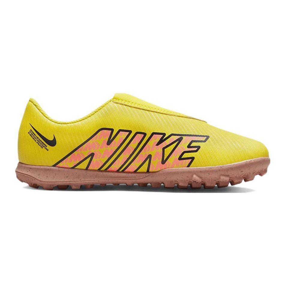 Nike Mercurial Vapor 15 Club TF Round Head Comfortable Grassland Non-Slip Shock Absorbing Wear-Resistant Low-Top Kids Football Shoes Yellow DJ5966-780