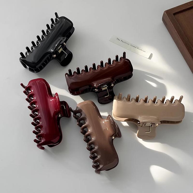 High-Quality Acetate Rectangular Hair Clip  New Style Large Size Thick Hair At The Back of The Head Elegant Shark Clip